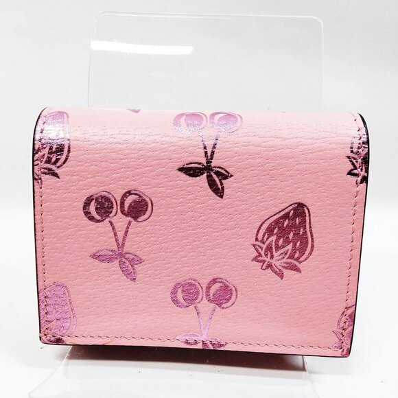 Authentic Gucci Wallet Pink Leather mn422-011226 - Picture 2 of 9